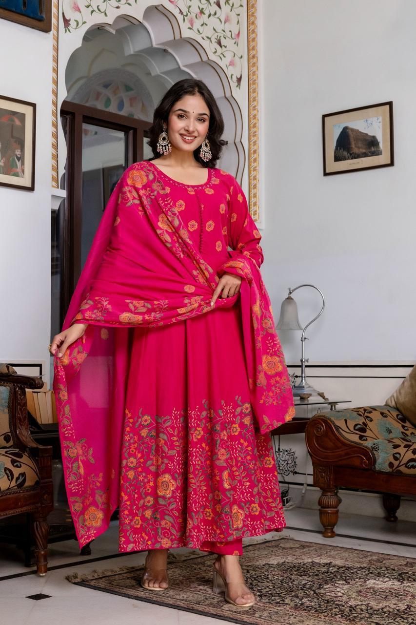 Ruchika Pure Mul Cotton Anarkali