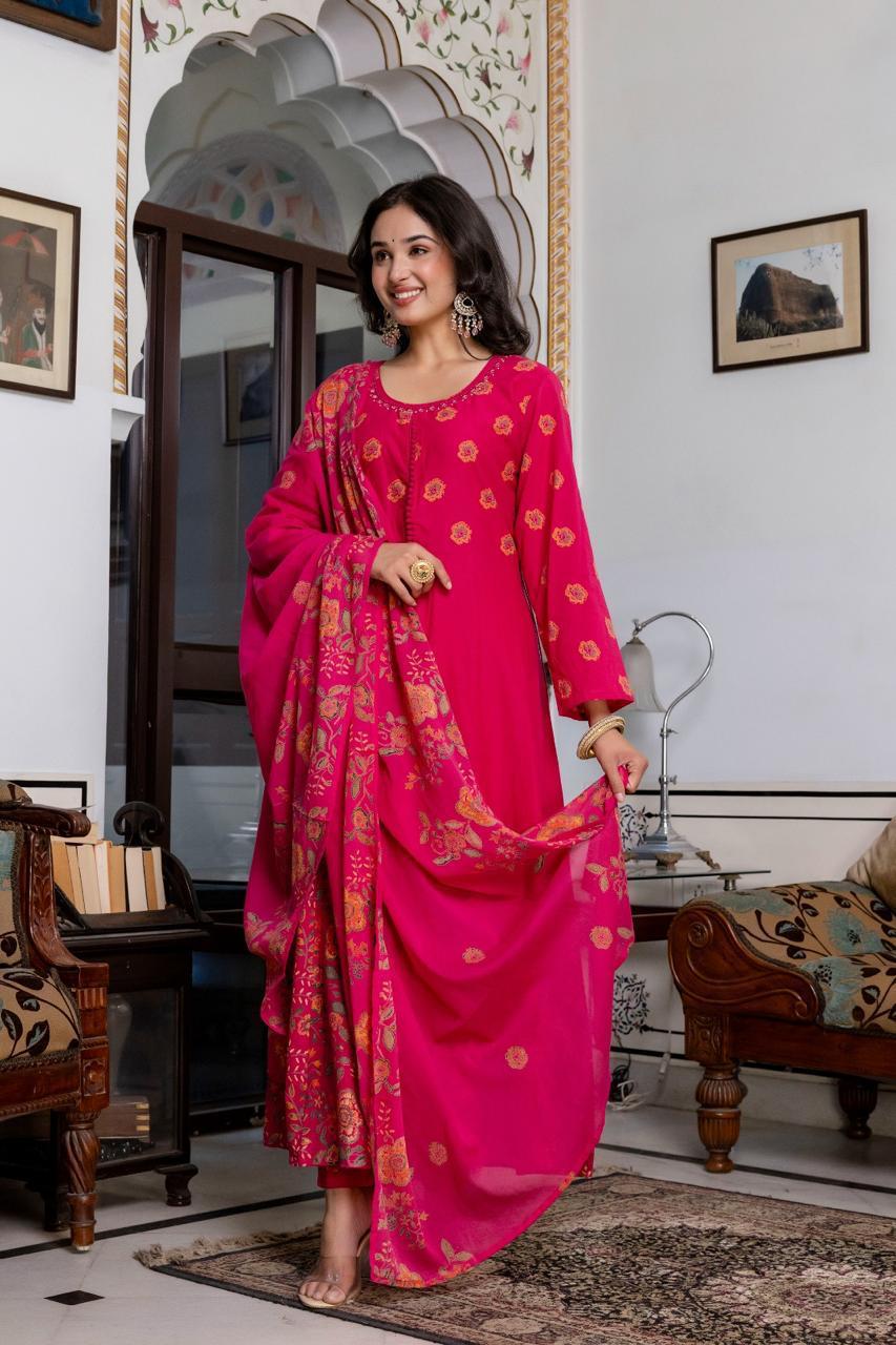 Ruchika Pure Mul Cotton Anarkali