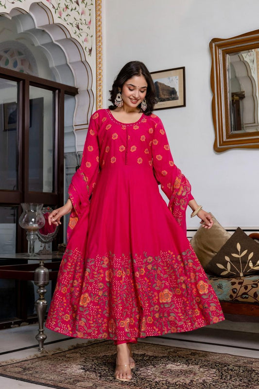 Ruchika Pure Mul Cotton Anarkali