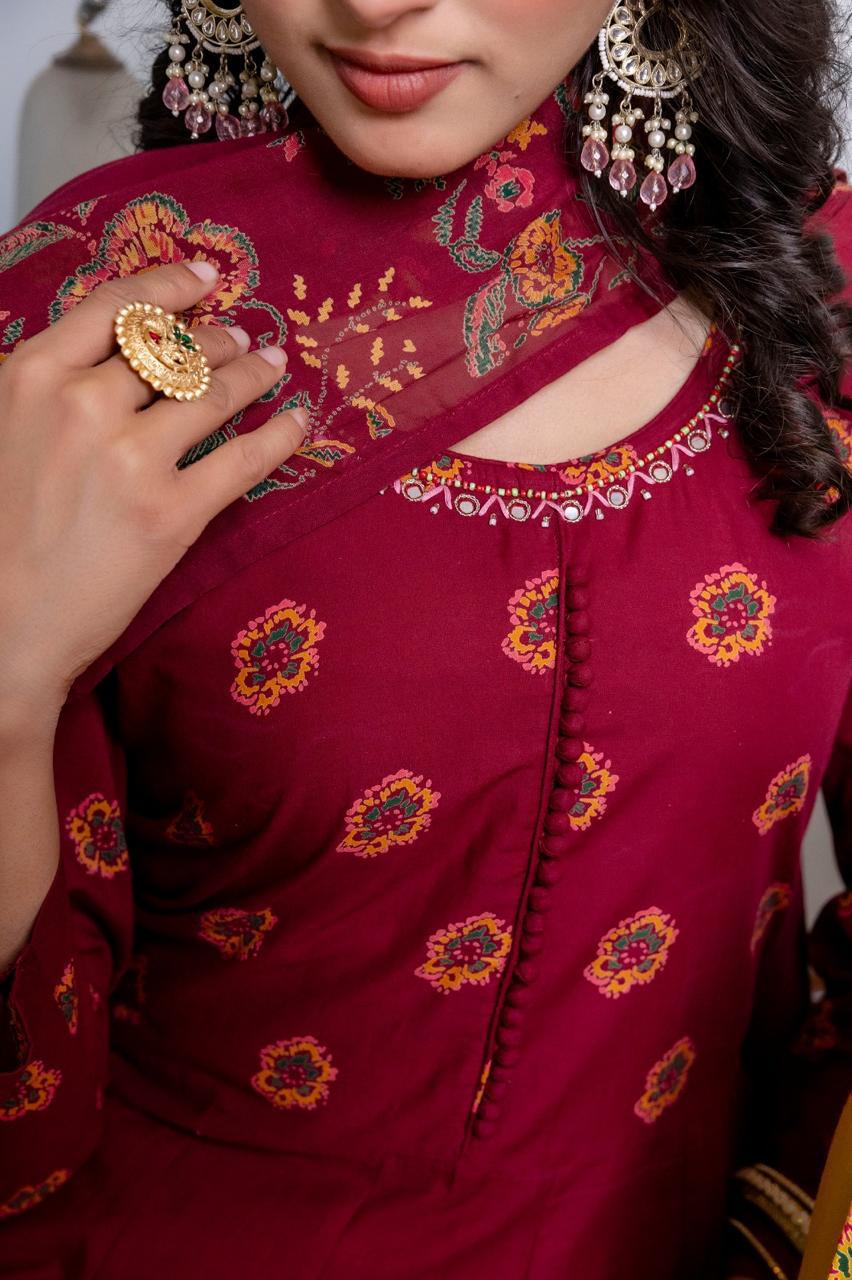 Ruchika Pure Mul Cotton Anarkali