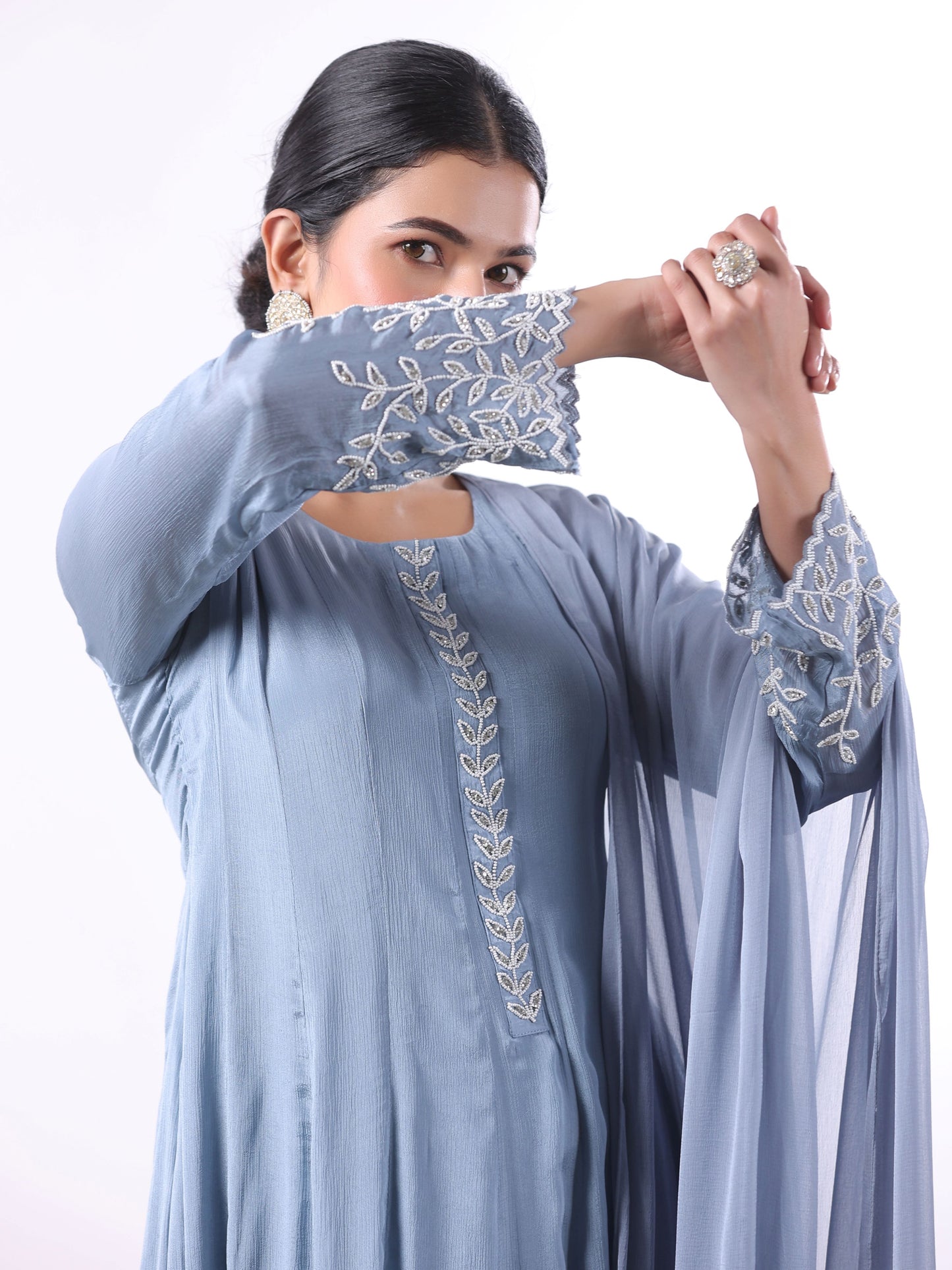 MOTIWORK ANARKALI DRESS