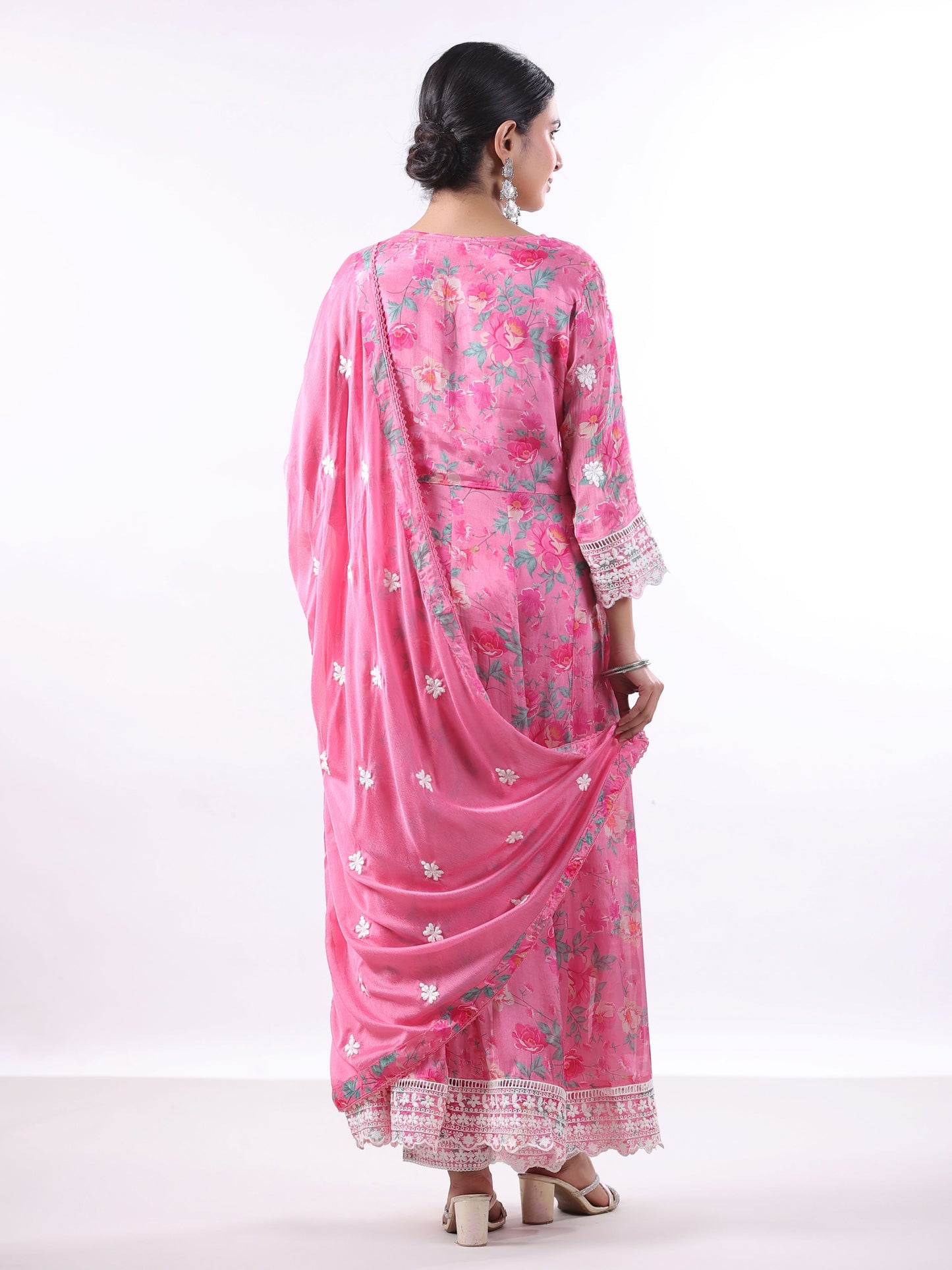 SALMON PINK RUCHIKA SUIT SET
