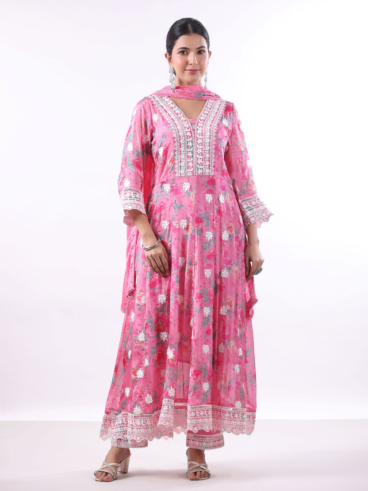 SALMON PINK RUCHIKA SUIT SET