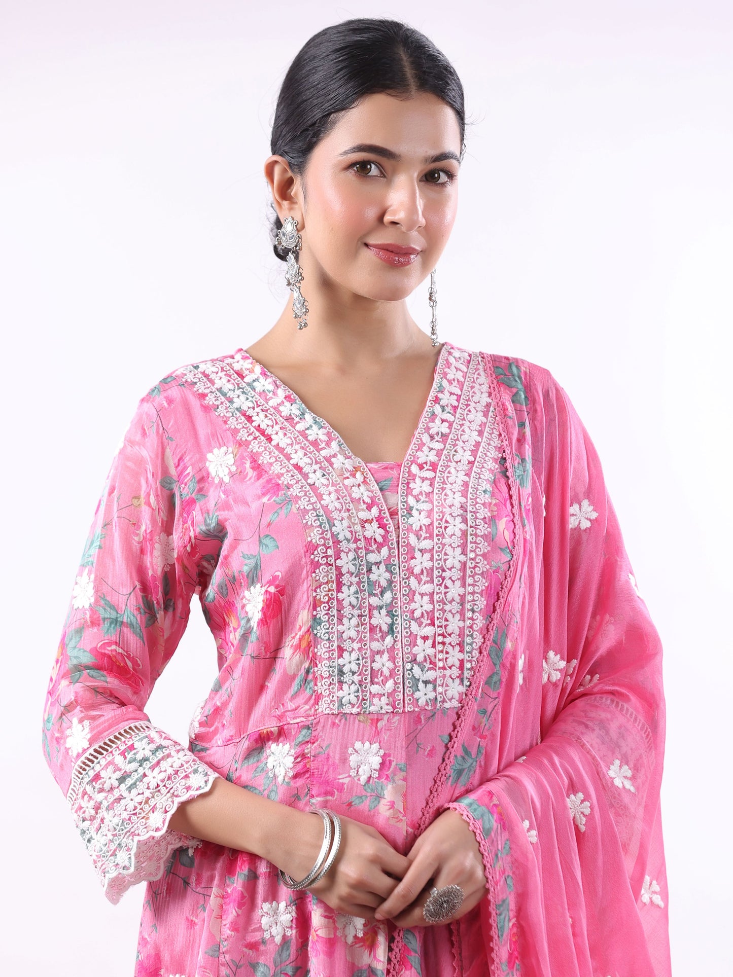 SALMON PINK RUCHIKA SUIT SET