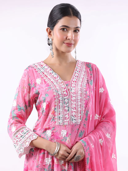 SALMON PINK RUCHIKA SUIT SET