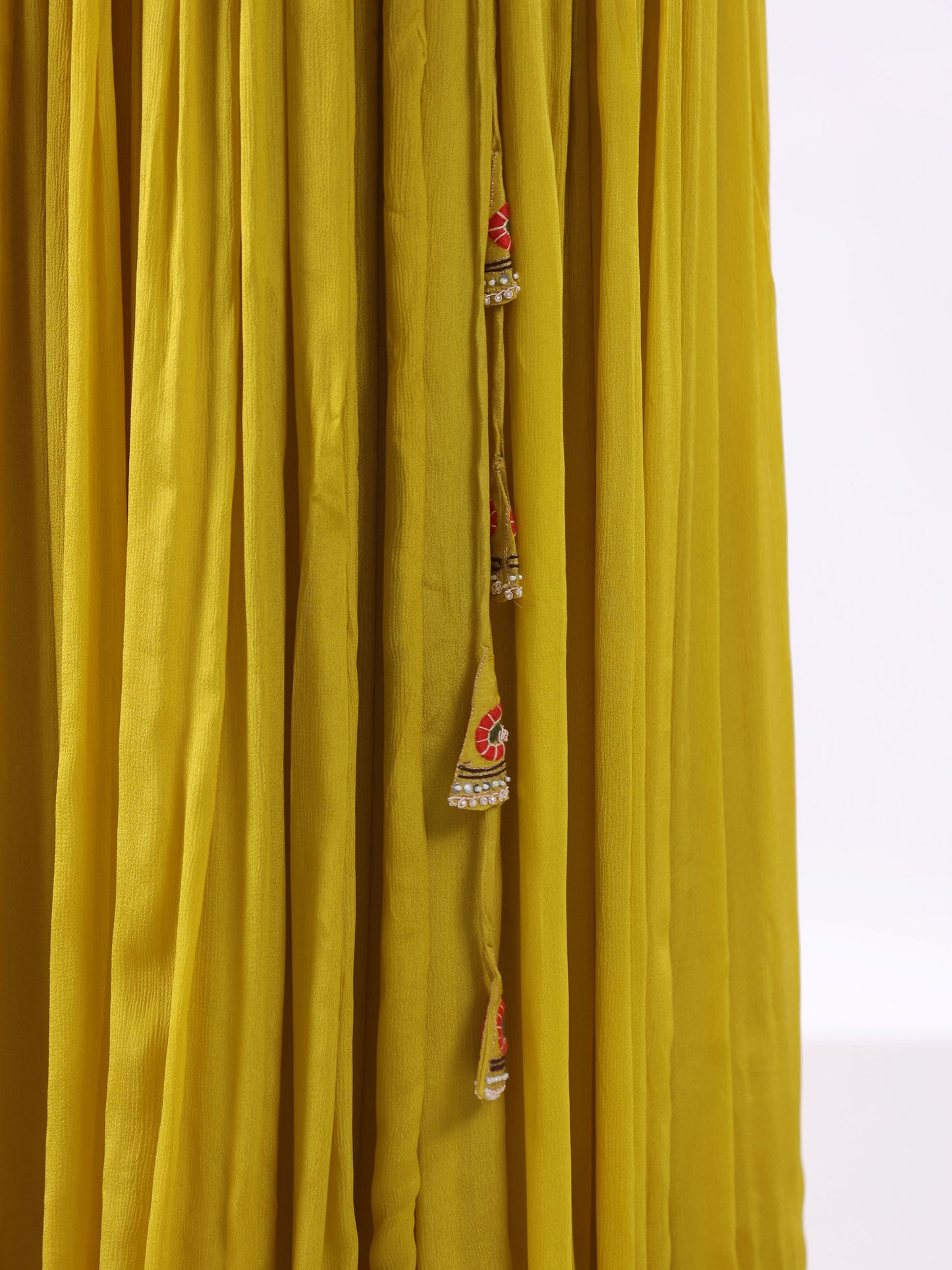 LIME GREEN EMBROIDERED SUIT SET