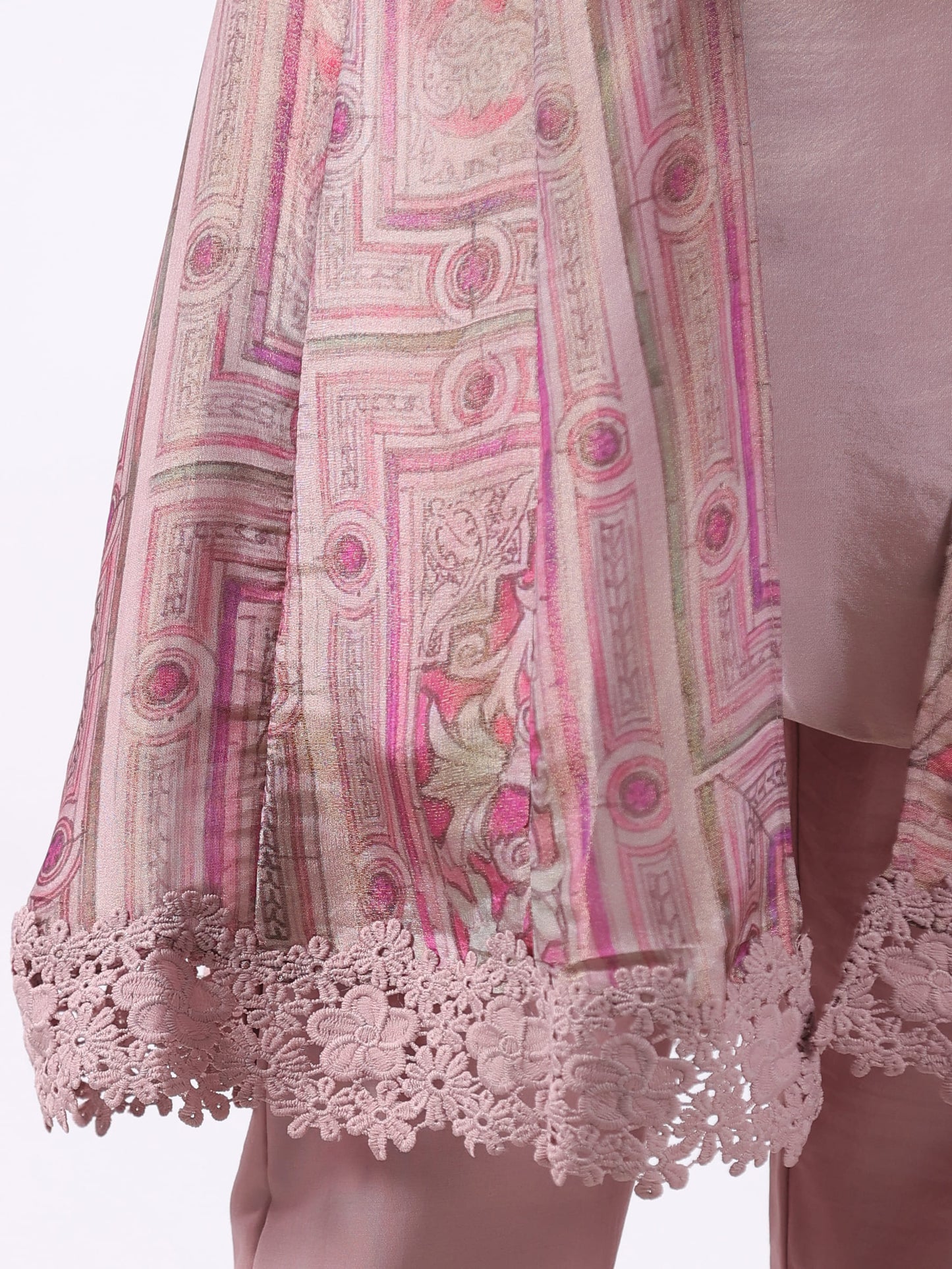 DUST PINK SHRUG SUIT SET