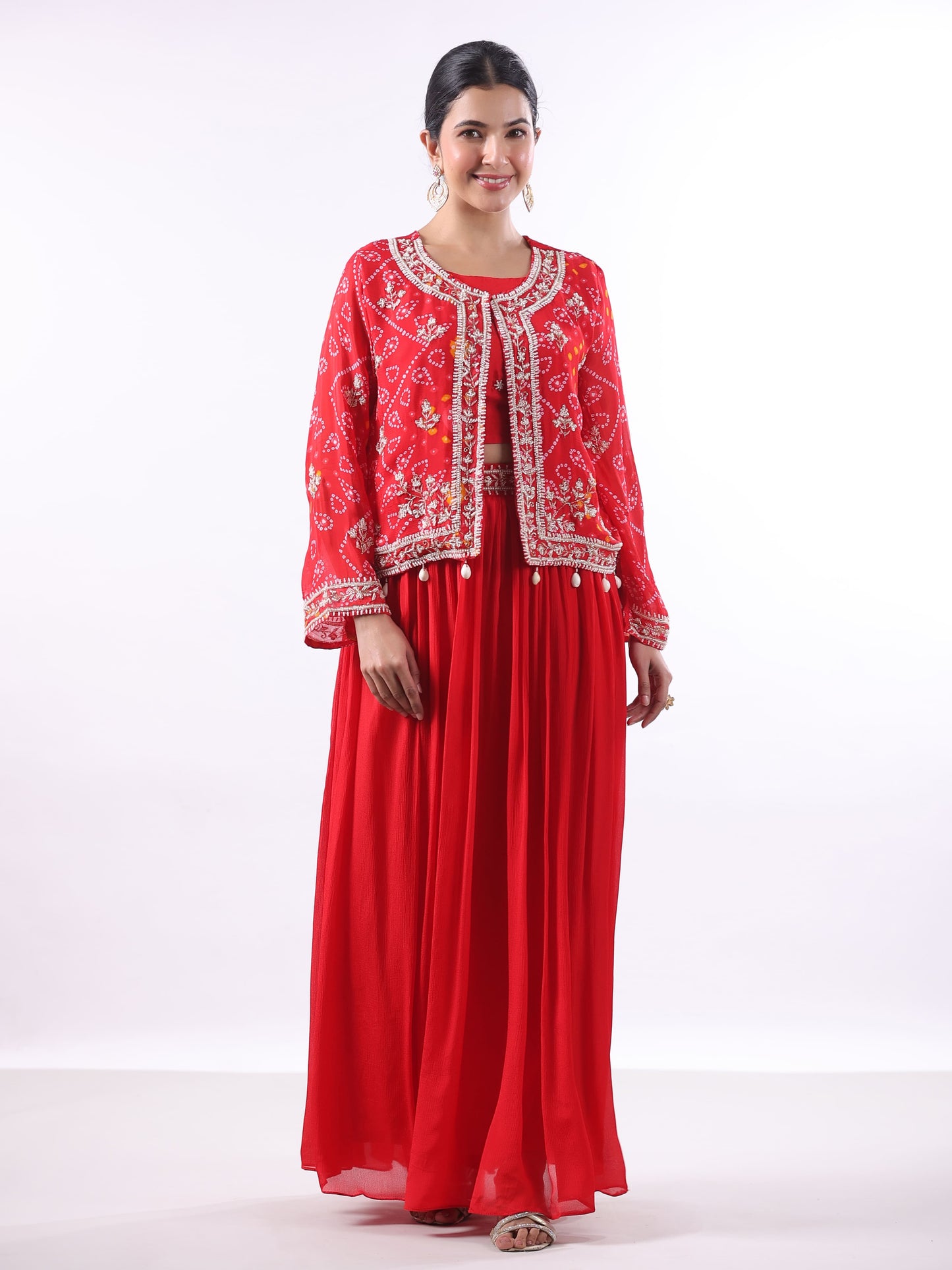 LAAL BANDHANI SUIT SET