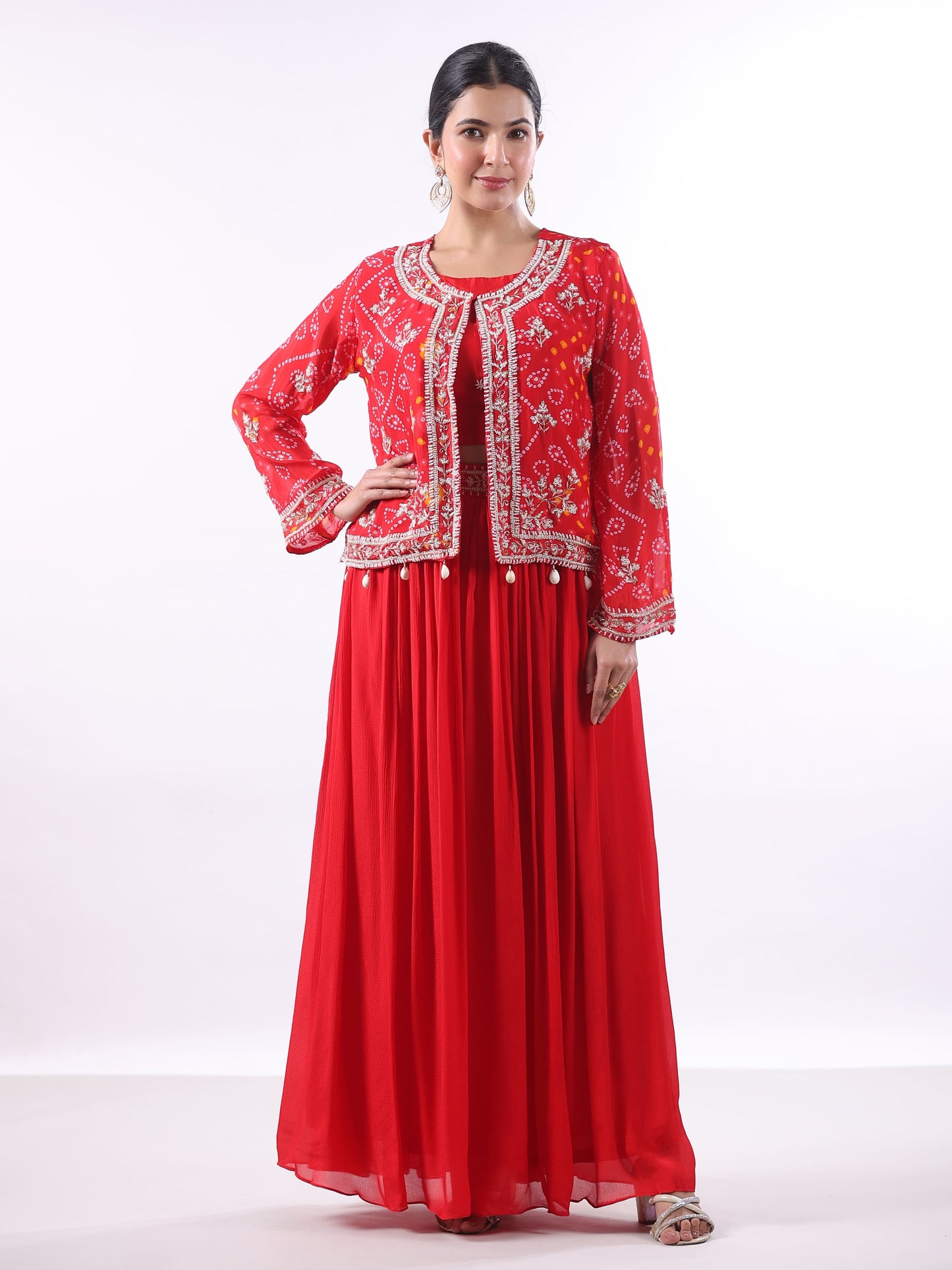 LAAL BANDHANI SUIT SET
