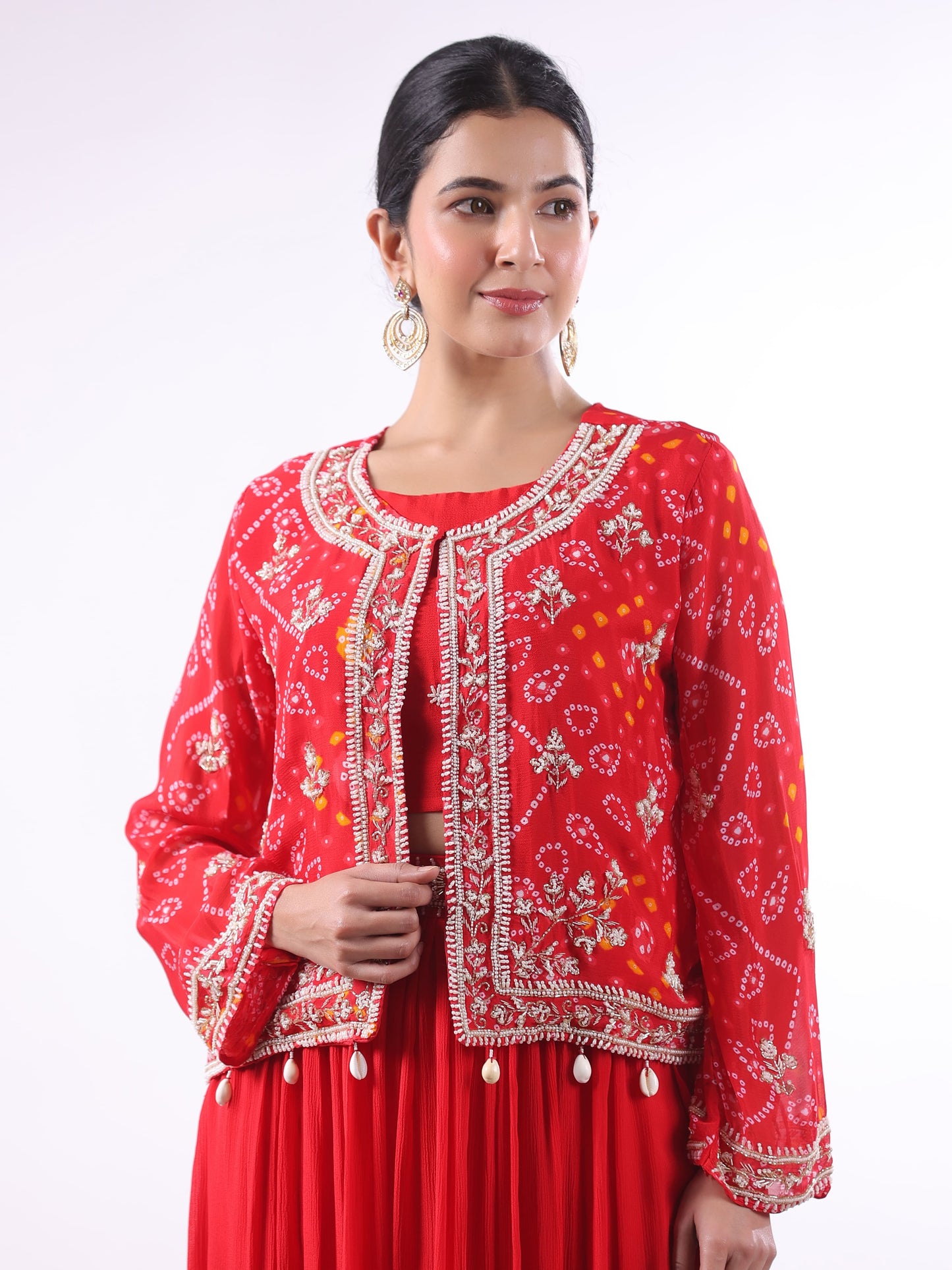 LAAL BANDHANI SUIT SET