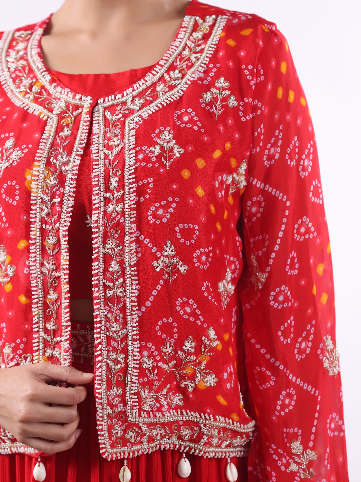 LAAL BANDHANI SUIT SET