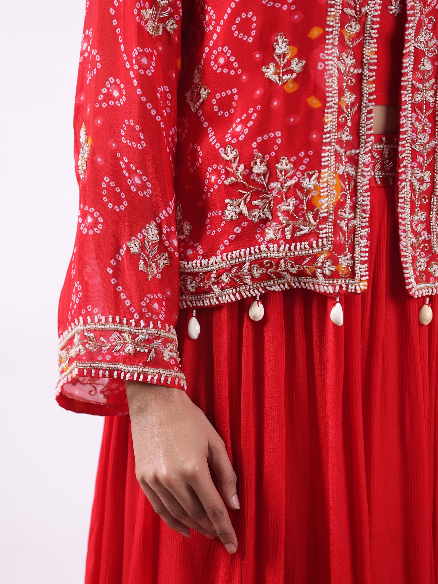 LAAL BANDHANI SUIT SET