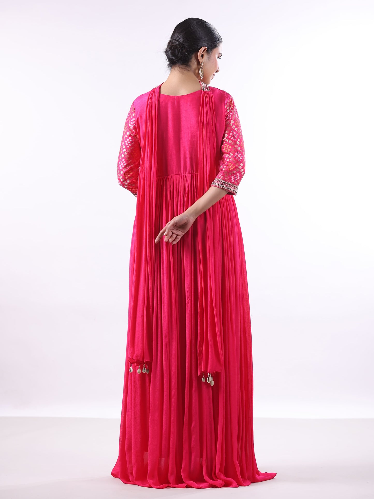 PINK RUCHIKA EMBROIDERED SET