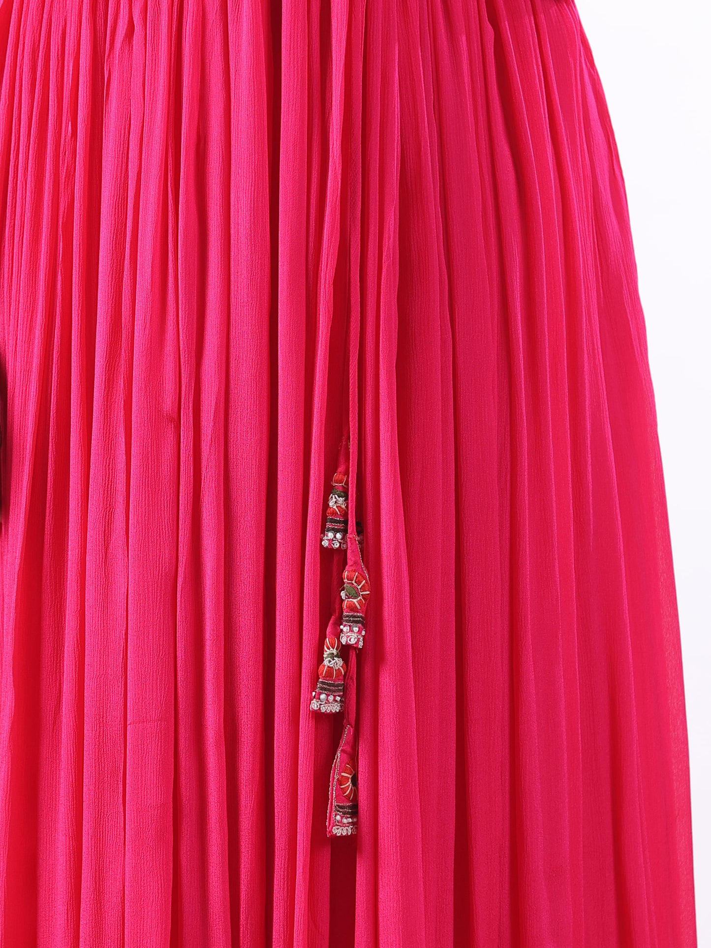 PINK RUCHIKA EMBROIDERED SET