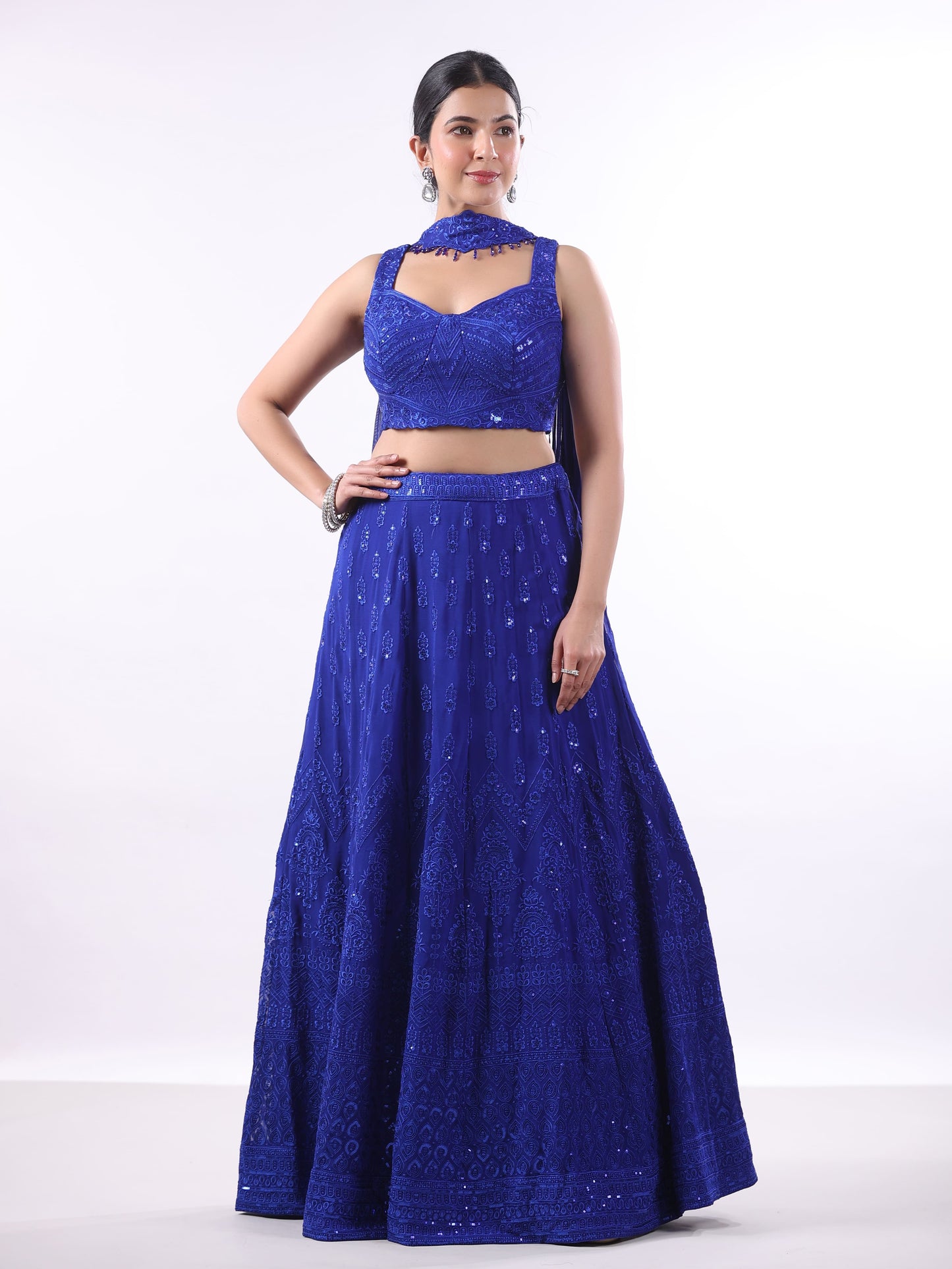 MOROCCAN BLUE RUCHIKA LEHANGA
