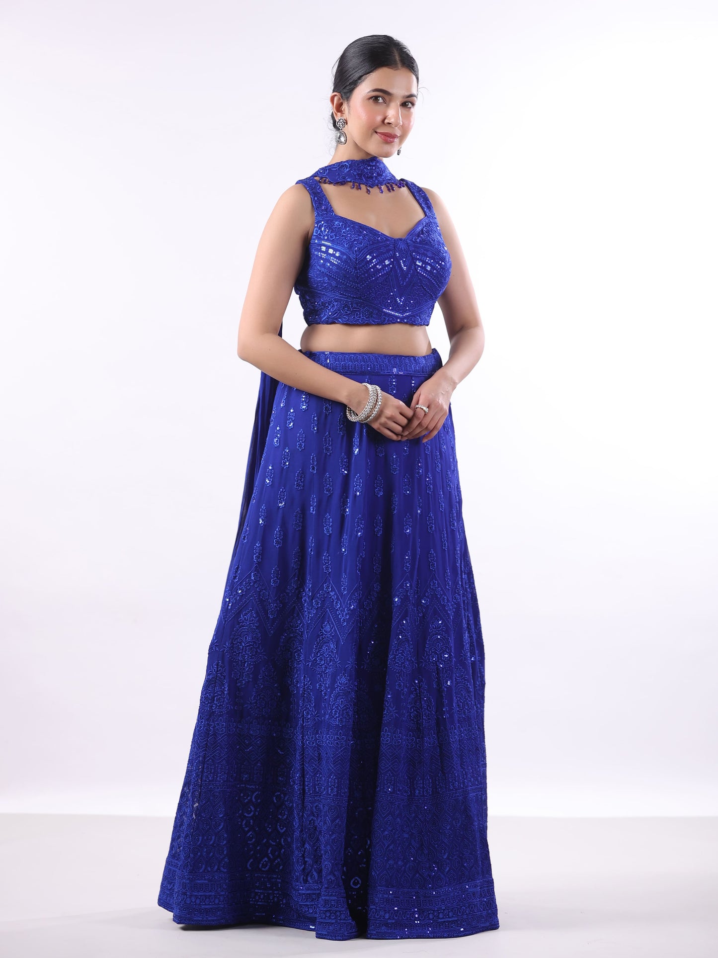 MOROCCAN BLUE RUCHIKA LEHANGA