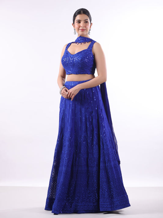 MOROCCAN BLUE RUCHIKA LEHANGA