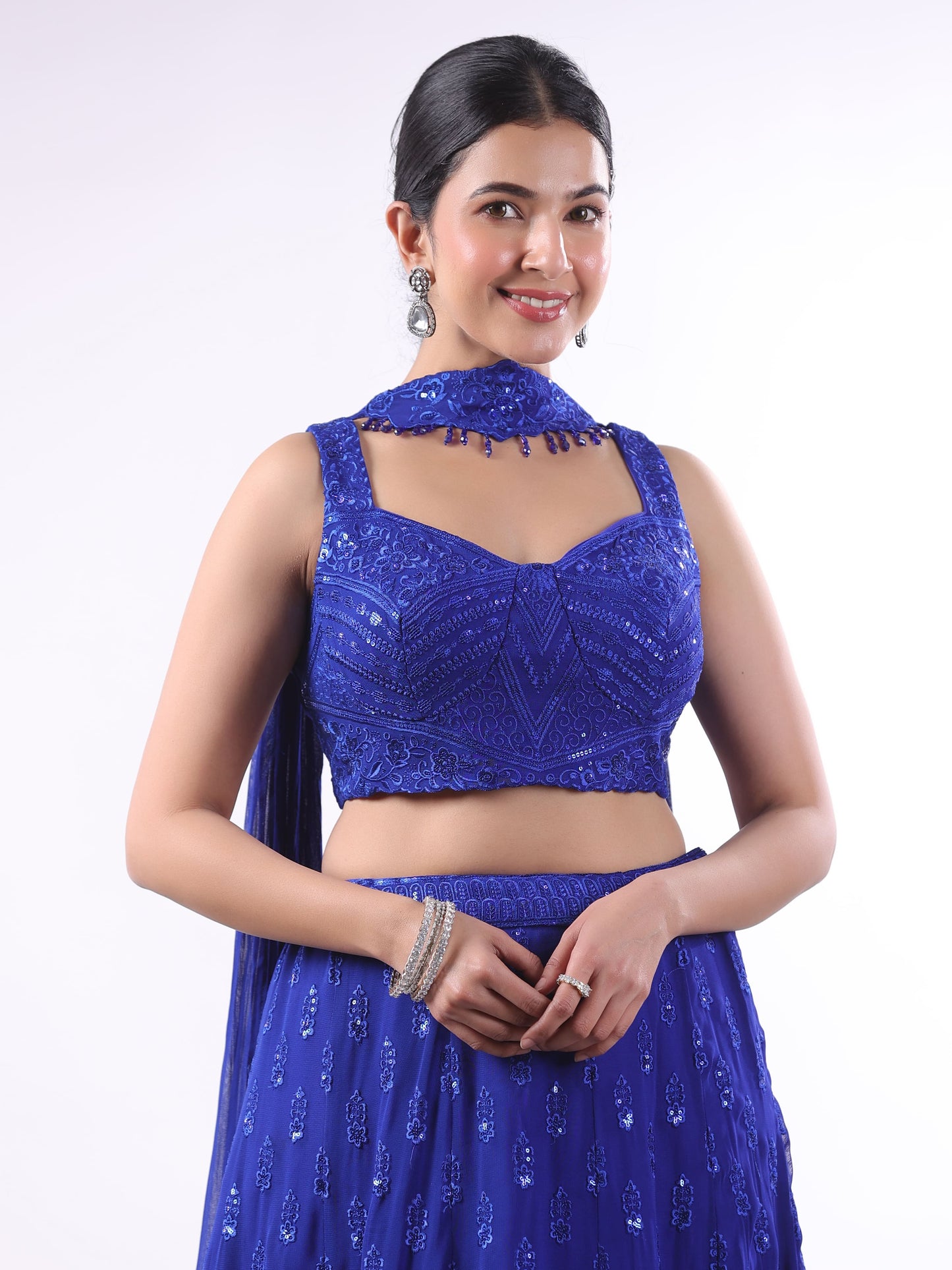 MOROCCAN BLUE RUCHIKA LEHANGA