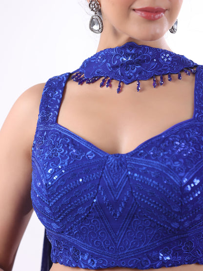 MOROCCAN BLUE RUCHIKA LEHANGA