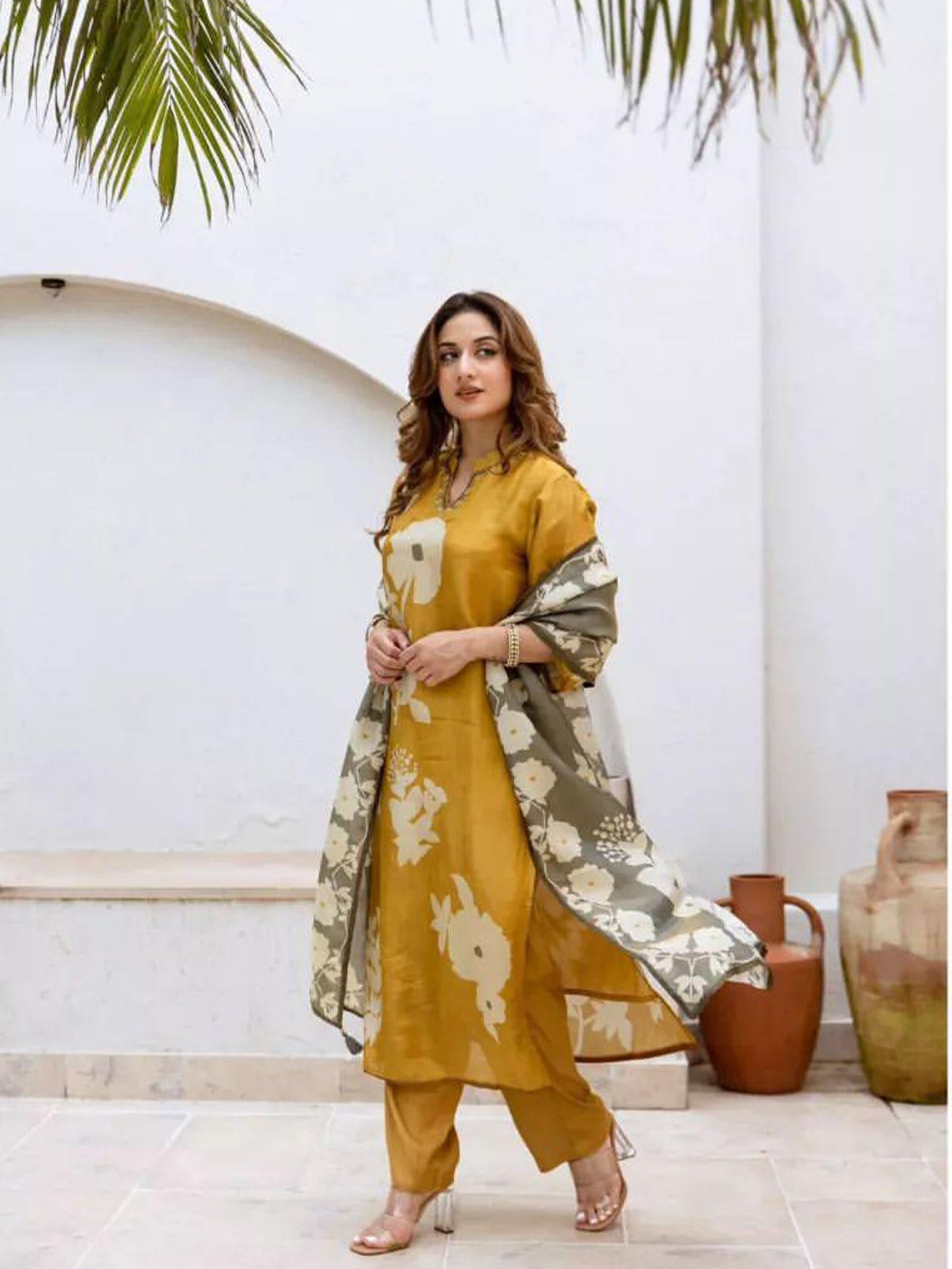 JAIPURI COTTON FLORAL ANARKALI