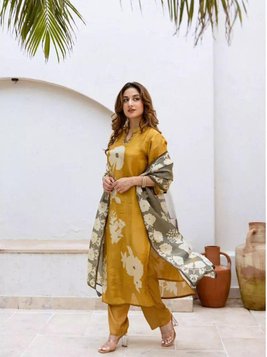JAIPURI COTTON FLORAL ANARKALI
