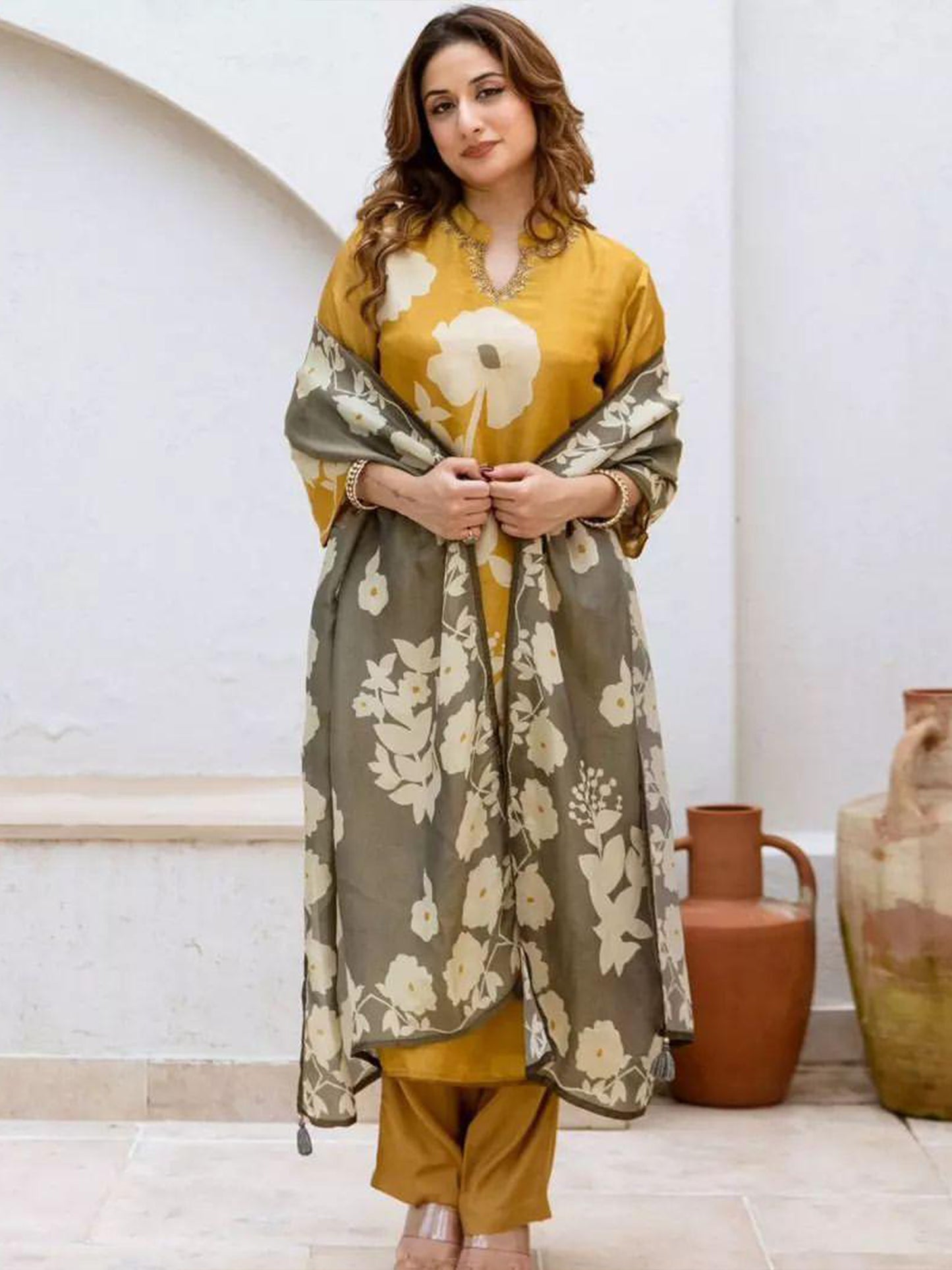 JAIPURI COTTON FLORAL ANARKALI